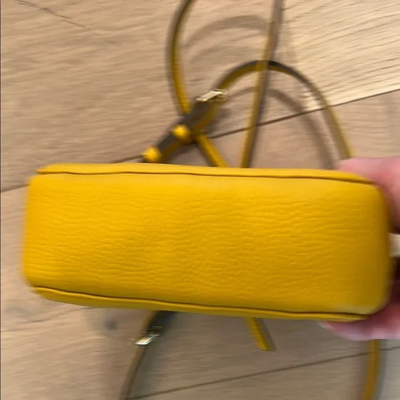 Dooney & Bourke Yellow and Brown Crossbody Bag with Adjustable Strap - Picture 4 of 4